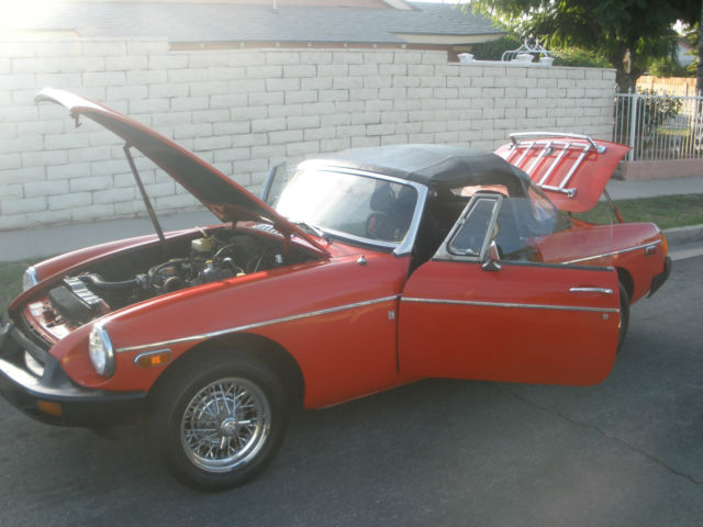 1979 Red MG MGB