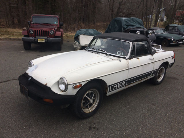 1979 White MG MGB Convertible
