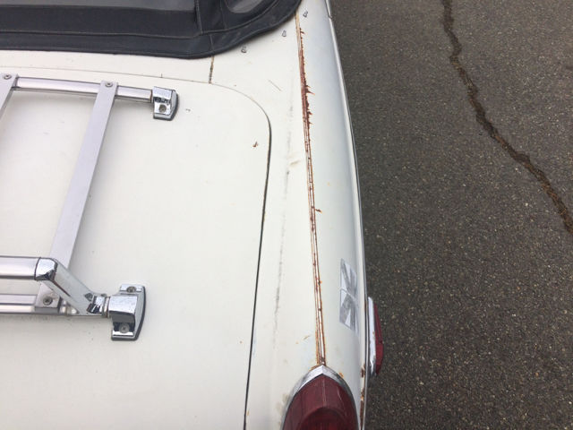 1979 White MG MGB Convertible