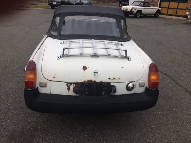 1979 White MG MGB Convertible