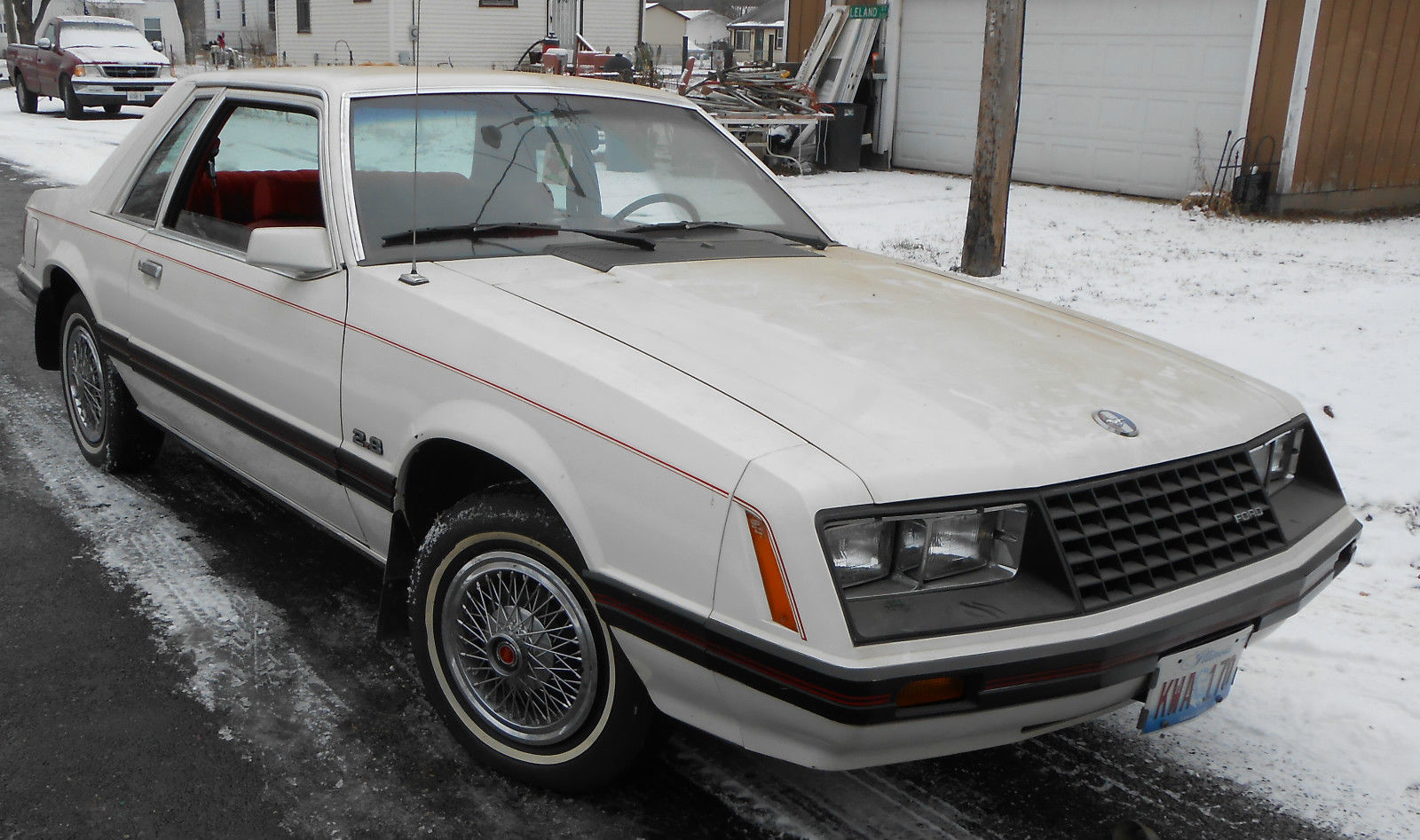 1979 White Ford Mustang Sedan