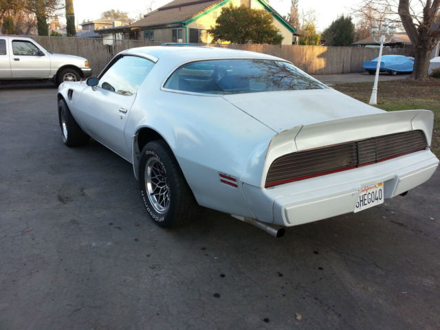 1979 White Pontiac Trans Am T Top