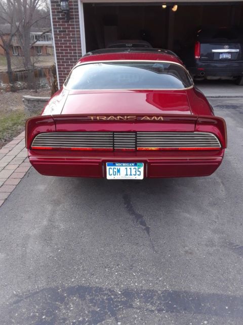 1979 Burgundy Pontiac Trans Am Coupe