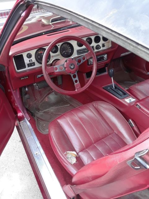 1979 Burgundy Pontiac Trans Am Coupe