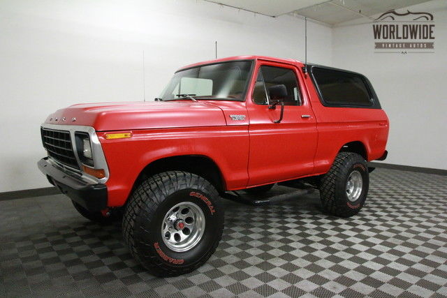 1979 Red Ford Bronco