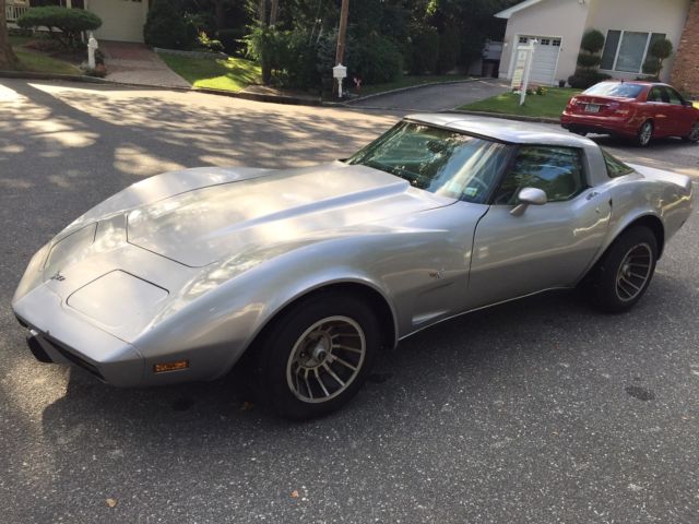 1979 Silver Chevrolet Corvette t-tops