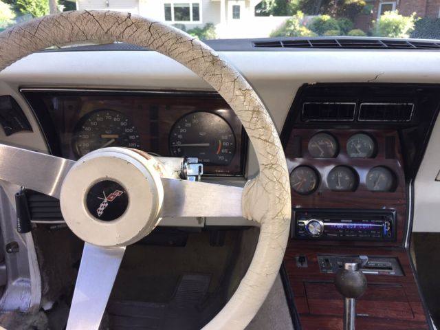 1979 Silver Chevrolet Corvette t-tops