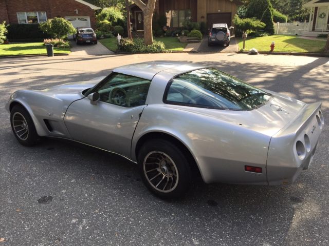 1979 Silver Chevrolet Corvette t-tops