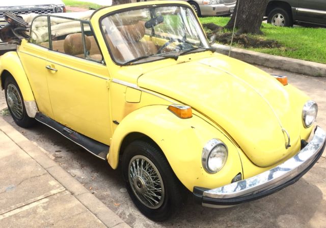 1979 Yellow Volkswagen Beetle - Classic Convertible