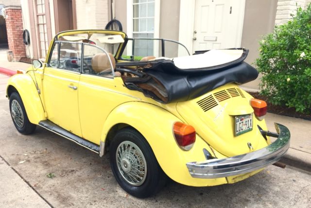 1979 Yellow Volkswagen Beetle - Classic Convertible