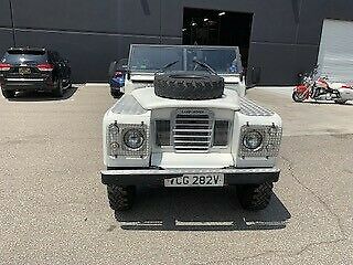 1979 White Land Rover Defender Convertible