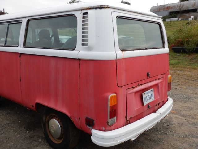 1979 Red Volkswagen Bus/Vanagon Extended Passenger Van