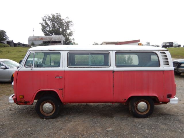 1979 Red Volkswagen Bus/Vanagon Extended Passenger Van