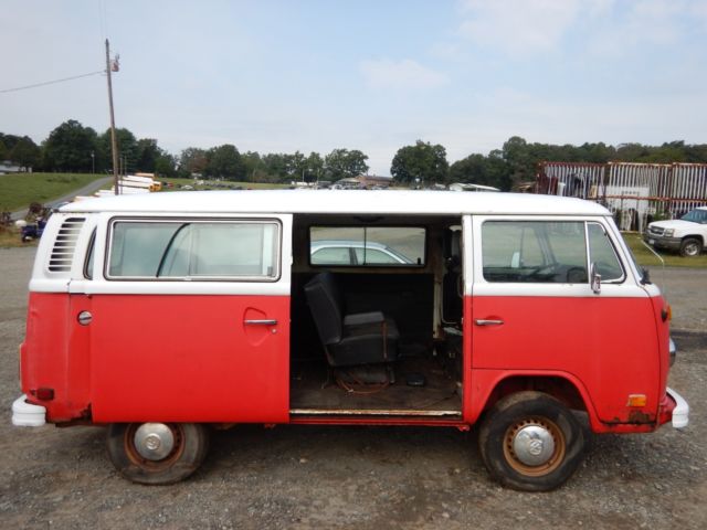 1979 Red Volkswagen Bus/Vanagon Extended Passenger Van