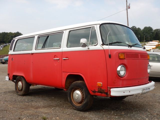 1979 Red Volkswagen Bus/Vanagon Extended Passenger Van