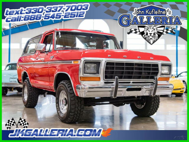 1979 Red Ford Bronco SUV