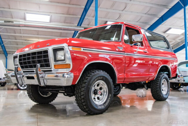 1979 Red Ford Bronco SUV
