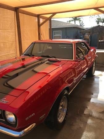 1968 Red Chevrolet Camaro Coupe
