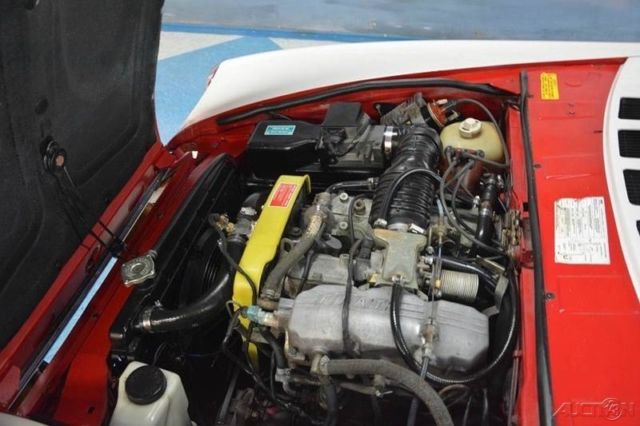 1980 Red Fiat 124 Spider