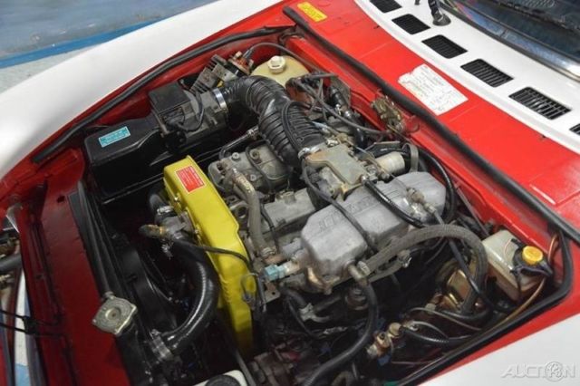 1980 Red Fiat 124 Spider