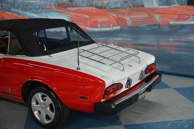 1980 Red Fiat 124 Spider