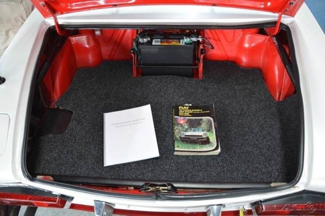 1980 Red Fiat 124 Spider