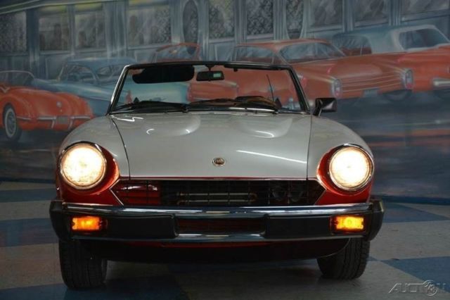 1980 Red Fiat 124 Spider