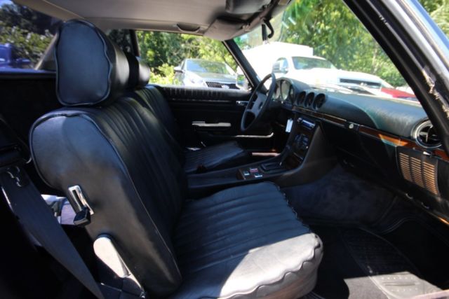 1980 Black Mercedes-Benz 400-Series Convertible