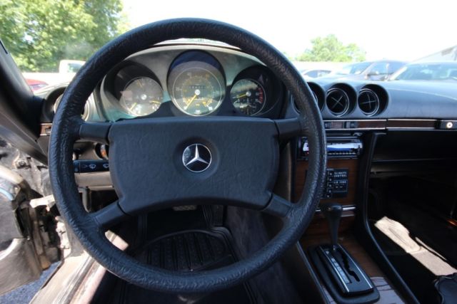 1980 Black Mercedes-Benz 400-Series Convertible