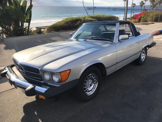 1980 Silver Mercedes-Benz SL-Class Convertible