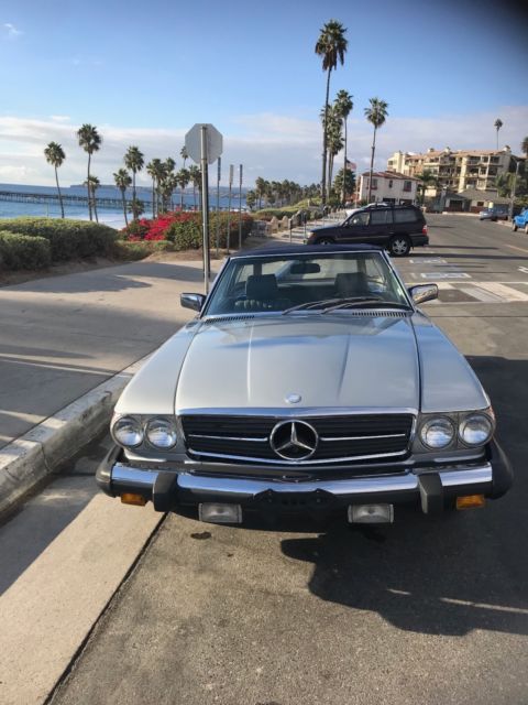 1980 Silver Mercedes-Benz SL-Class Convertible