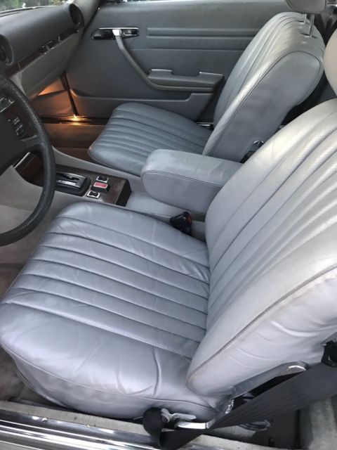 1980 Silver Mercedes-Benz SL-Class Convertible