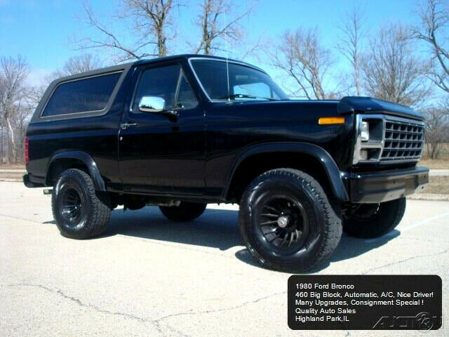 1980 Black Ford Bronco SUV