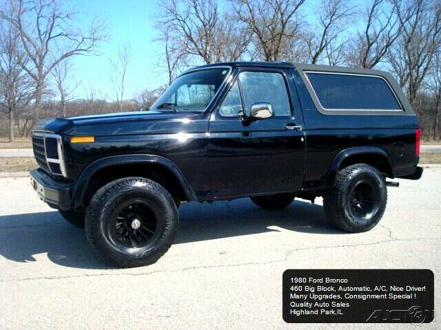 1980 Black Ford Bronco SUV