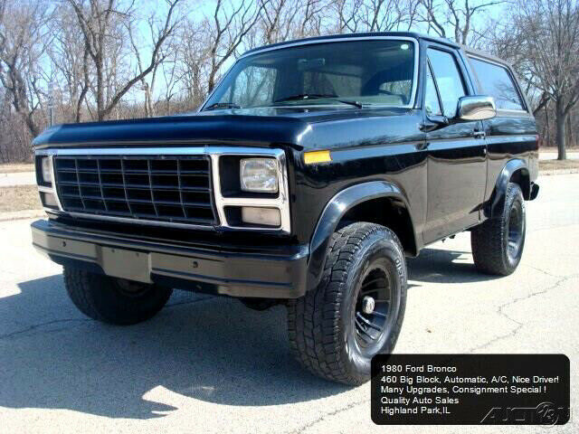 1980 Black Ford Bronco SUV