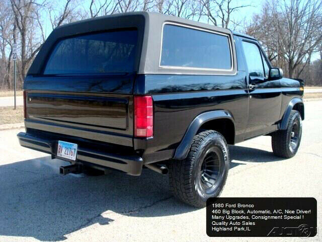 1980 Black Ford Bronco SUV