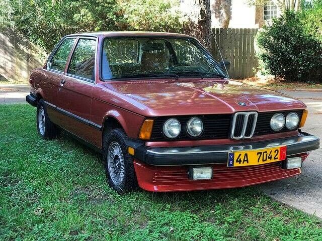 1980 Maroon BMW 3-Series Coupe