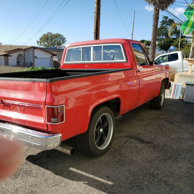 1980 Red Chevrolet C-10 Short Box