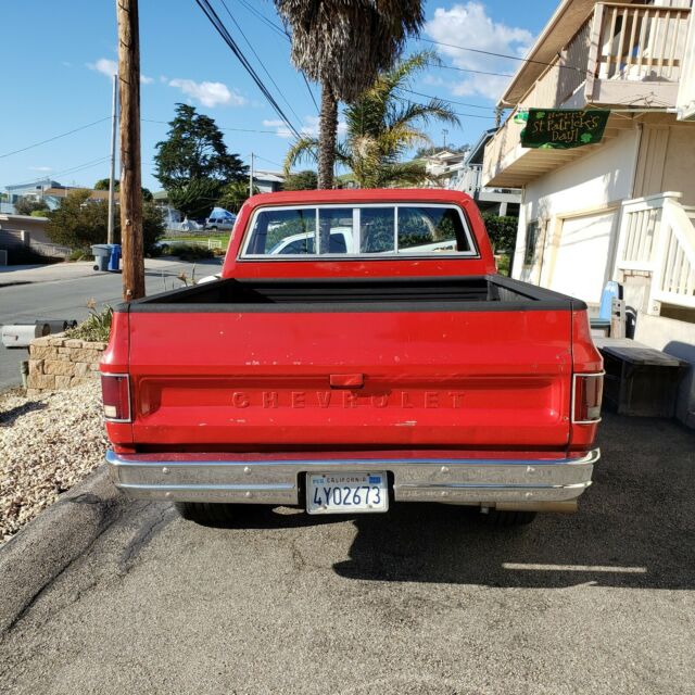 1980 Red Chevrolet C-10 Short Box