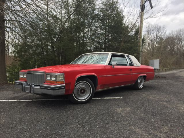 1980 Red Cadillac DeVille Coupe