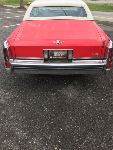 1980 Red Cadillac DeVille Coupe