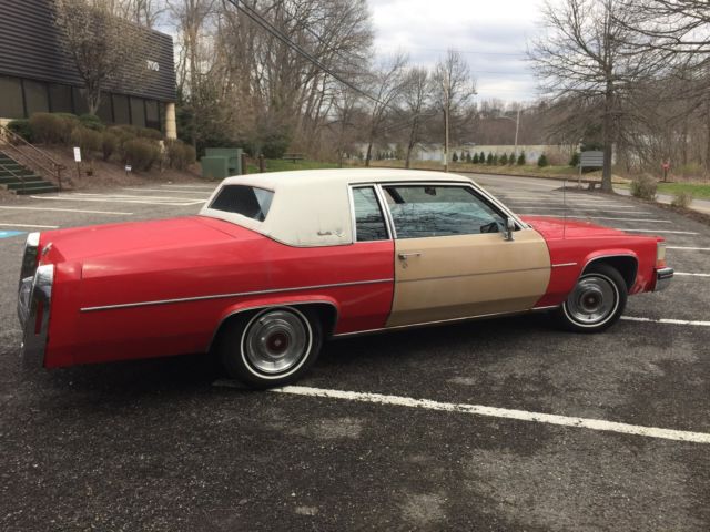 1980 Red Cadillac DeVille Coupe