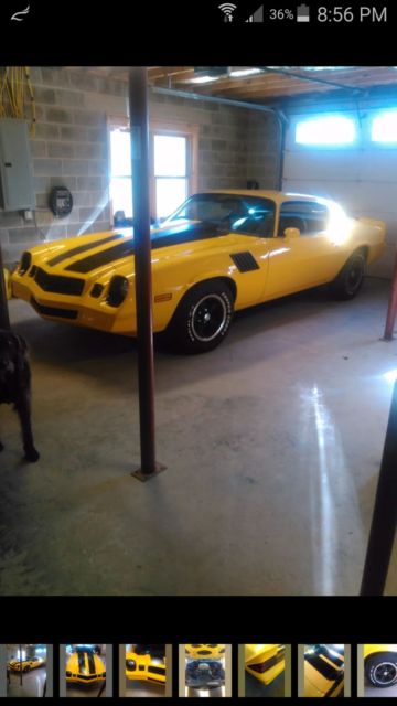 1980 Yellow Chevrolet Camaro