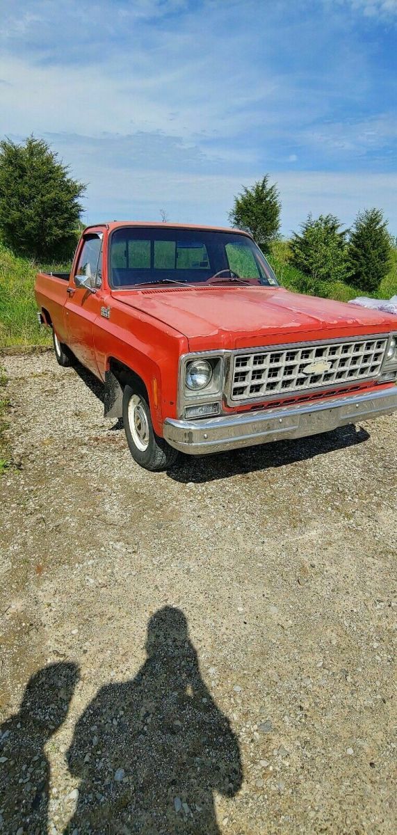 1980 Red Chevrolet C-10 Pickup