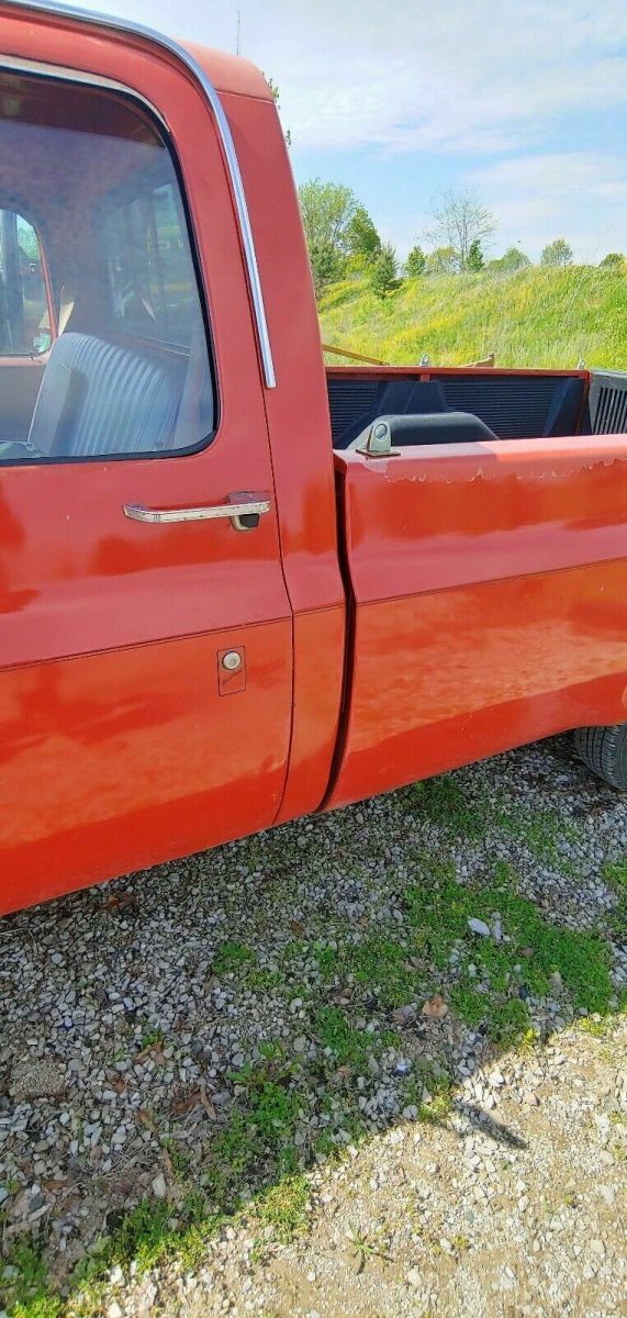 1980 Red Chevrolet C-10 Pickup