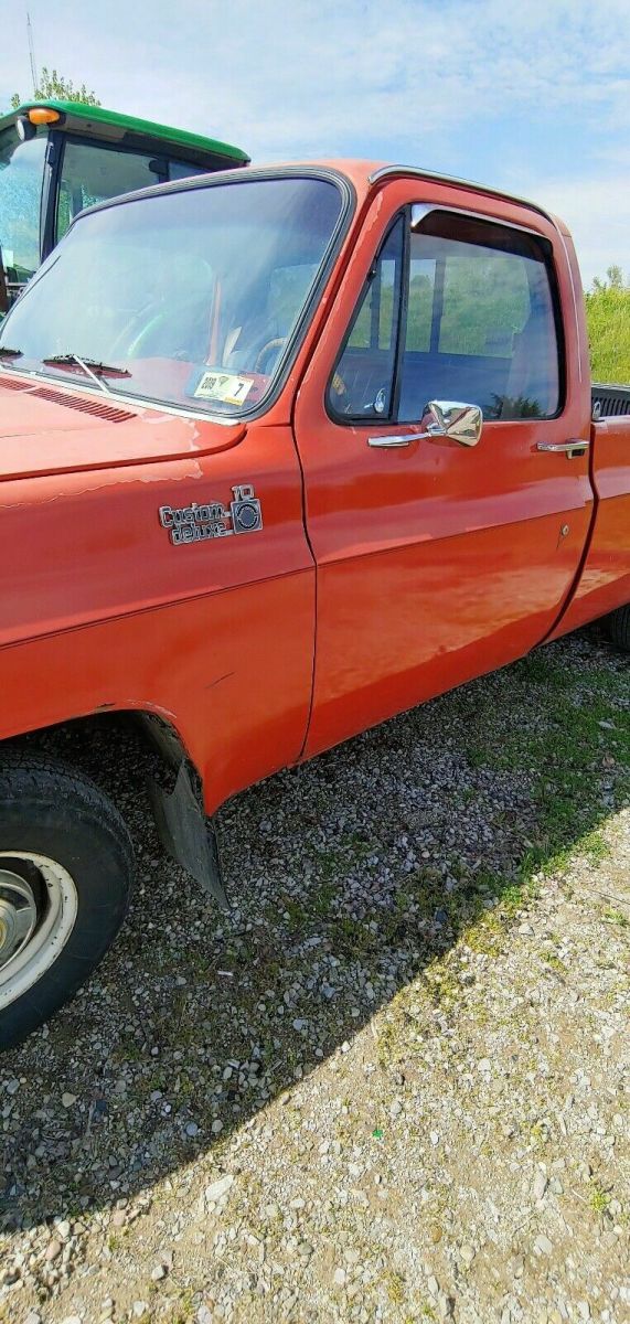 1980 Red Chevrolet C-10 Pickup