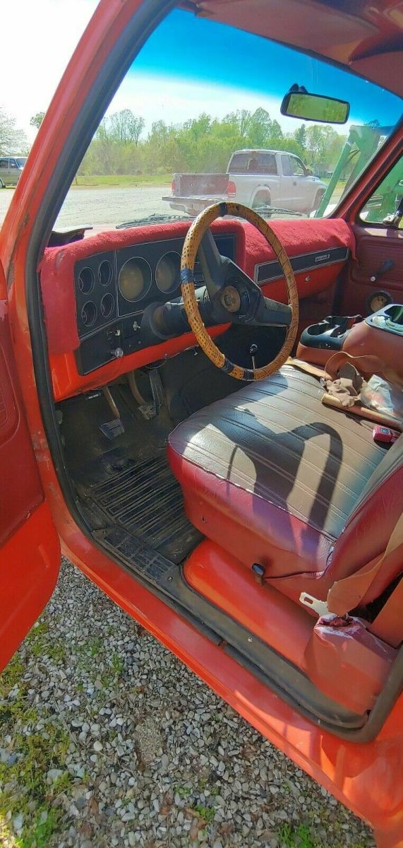 1980 Red Chevrolet C-10 Pickup