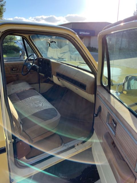 1980 Yellow Chevrolet C-10 Long Bed