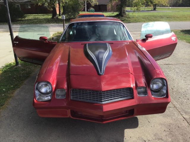 1980 Red metal flake Chevrolet Camaro --