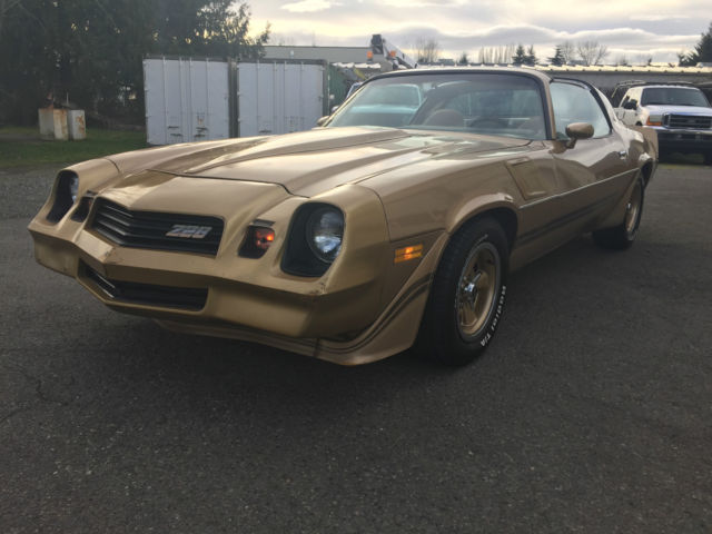 1980 Gold Chevrolet Camaro Coupe